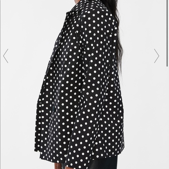 DOUBLE BREASTED POLKA DOT BLAZER - Picture 3 of 4